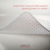 Alera Occasional Use Studded Chair Mat for Flat Pile Carpet, 36 x 48, Lipped, Clear - 2 of 4