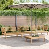 vidaXL 4 Piece Patio Pallet Sofa Set - Solid Acacia Wood Furniture for Outdoor/Garden/Patio - Table & 3 Sofas (Brown Light) - 2 of 4