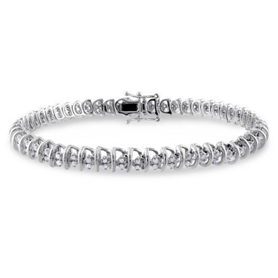 EVERLY JEWELRY | Sterling Silver 1 CT TW Diamond Bracelet, 7.5-inch