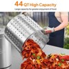 ROVSUN 44QT Stainless Steel Seafood Boil Pot with Strainer Basket, Lid & Hook, Versatile Stock Pot for Turkey Frying & Crab, Lobster, Shrimp Boiling - 3 of 4