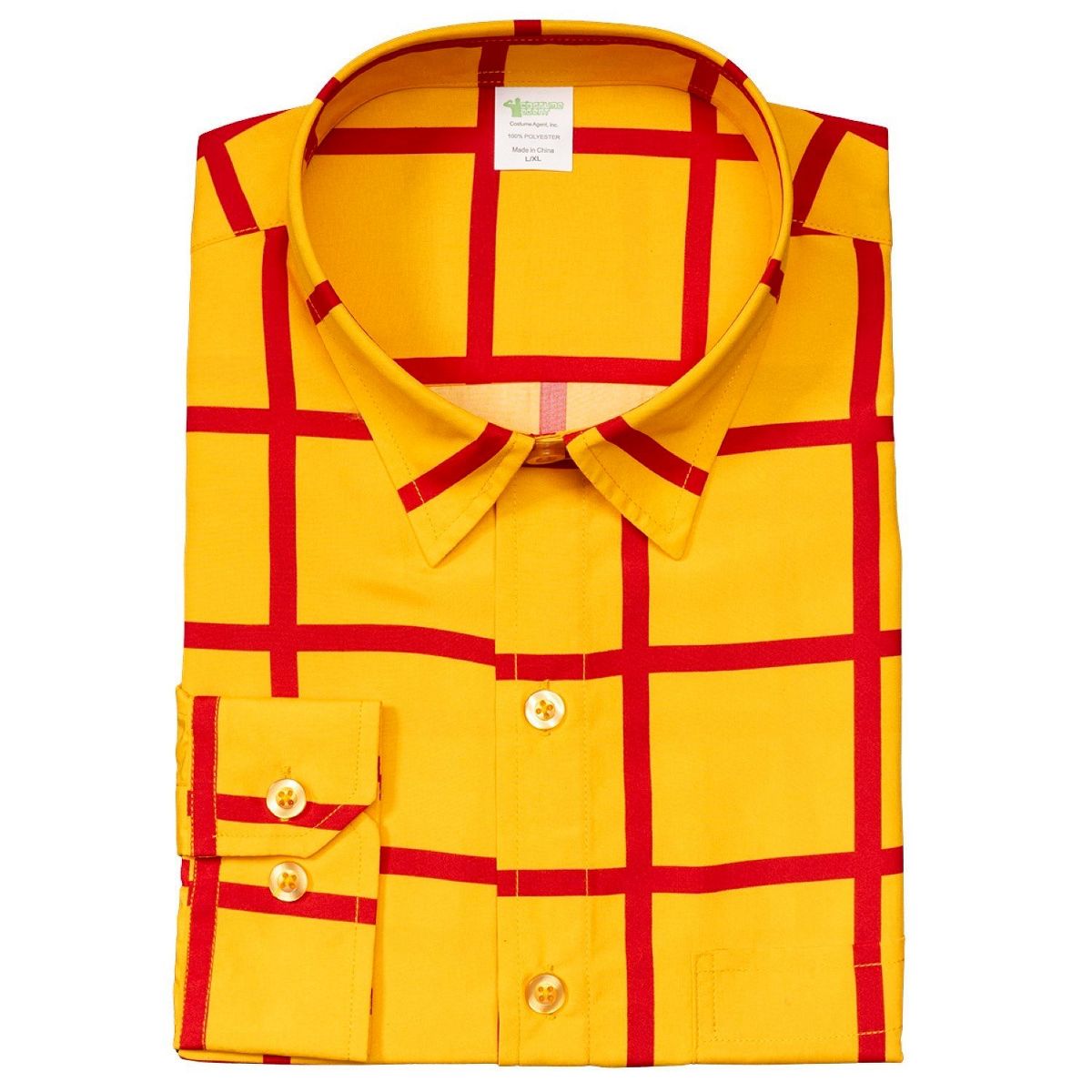 Sheriff Woody Cowboy Adult Halloween Cosplay Costume Set (Shirt, Vest, and Badge) - thumbnail 8