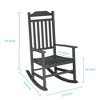 FURNIinspire Accent Chairs Rocking Chair For Taking A Nap, Reading, And Sunbathing, Suitable For Backyard, Living Room, Black, 27.2"*33.9"*45.3" - 3 of 4