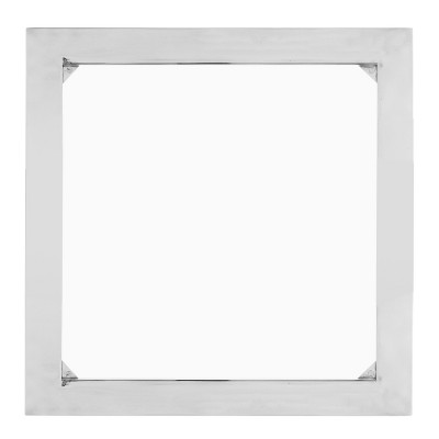Charleston Square Silver Acrylic & Glass End Table