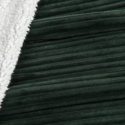 Cozy Corduroy Plush with Shearling Reverse Bed Blanket - Isla Jade, 5 of 7