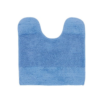 Granada Dark Blue Cotton Tufted Non-Slip Contour Bath Rug