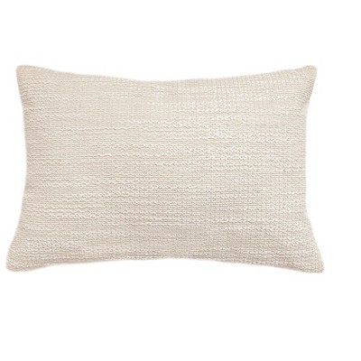 Natural Waves Beige Indoor Outdoor Pillow 14x20 : Target