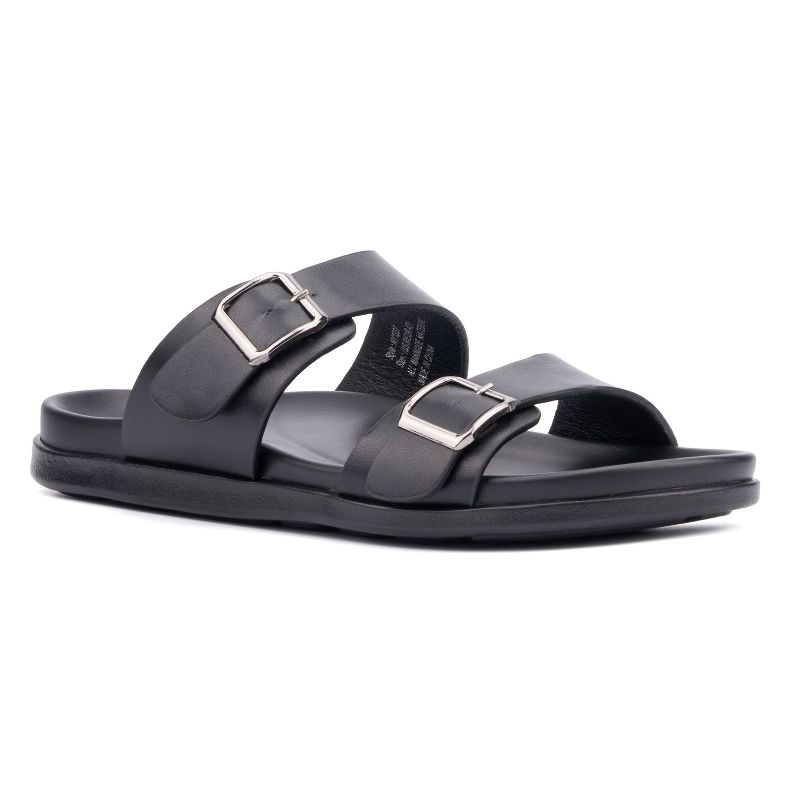 New York & Company Men's Edan Buckle Two Strap Sandals, 1 of 7