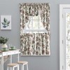 Ellis Curtain Madison Floral Design Printed Natural Ground 1.5" Rod Pocket Tailored Valance 58" x 15" Brick - 3 of 4