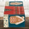 The Lakeside Collection Gingerbread Patchwork Table Runner and Set of 4 Placemats - Table Runner - image 2 of 2