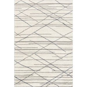 Arvin Olano x Rugs USA - Pick-Up-Sticks Machine Washable Wool Indoor Area Rug - 1 of 4