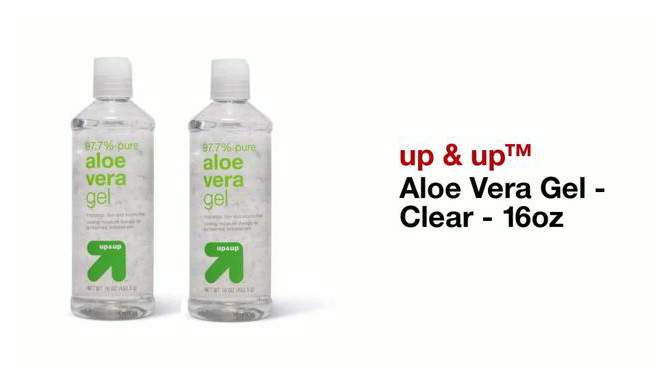 Aloe Vera Gel - Clear - 16oz/2pc - up &#38; up&#8482;, 2 of 6, play video