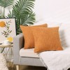 Unique Bargains Linen Solid Contemporary Indoor Outdoor Decorative Throw Pillow Cover 2 Pcs - 2 of 4