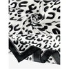 Elerevyo Women's Silk Feeling Leopard Print Scarf - 4 of 4