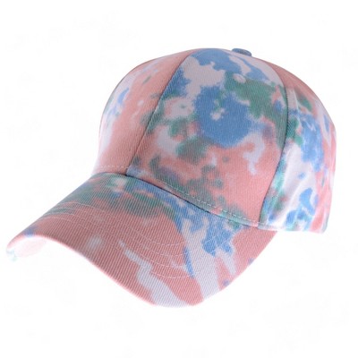 Alilang Tie-Dye Pattern Baseball Cap with Curved Brim