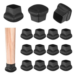 Unique Bargains Silicone Square Chair Leg Cap Floor Protectors 32 Pcs - 1 of 4