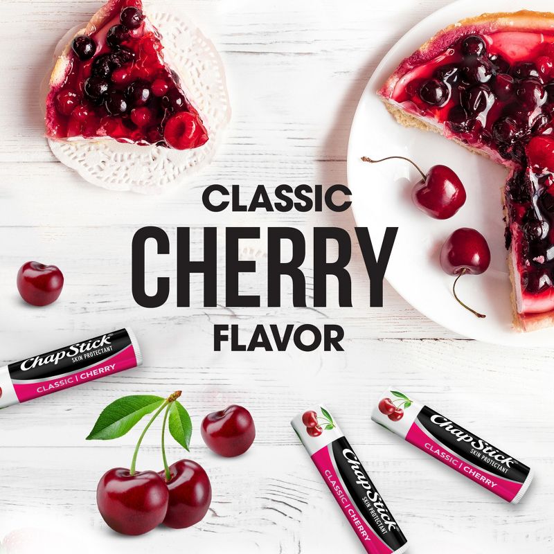Chapstick Classic Lip Balm Blister Pack - Cherry - 3ct/0.45oz, 6 of 32