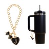 Unique Bargains Heart Bow Water Cup Pendant 1 Pc - 3 of 4