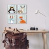 Stupell Industries Woodland Animals in Glasses Black Framed Giclee Art (Set of 4) - 2 of 4