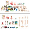 Hey! Play! Kids Deluxe Wooden Train Set with Play Mat - 2 of 4