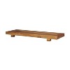 29"x2" Eleganto Teak Wood Bathtub Storage Caddy Natural - EcoDecors - 2 of 4