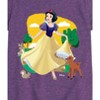Girls' - Disney Princess - Snow White with Animals Fitted Short Sleeve Graphic T-Shirt - 2 of 4