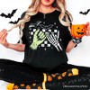 Monster Skeleton Pinky Promise T-Shirt, Funny Spooky Halloween Tee Black 3XL - 4 of 4