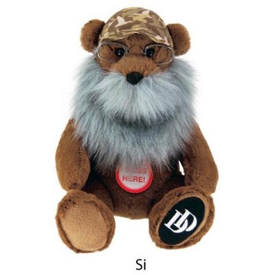 Commonwealth Toys Duck Dynasty 8" Bear Plush With Sound: Si