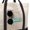 Northwest Missouri State University Primary Logo Canvas Tote Bag With External Pocket, Reusable Shoulder Bag for Shopping, School, Beach - 2 of 4