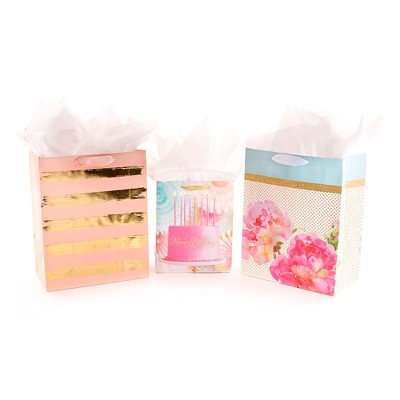 gift bags and tissue paper