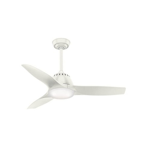 Hunter Fan 44 inch White Finish Ceiling Fan w/ 3-Light Fixture & Remote Control 