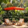 Hyleory 10FT Market Umbrella for All Seasons, 6 Iron Core Ribs, Size: 120" x 96" - 2 of 4