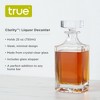 True Clarity Liquor Decanter - Minimal Square Glass Carafe for Whiskey, Gin, Scotch or Liquor with Stopper - 750ml Set of 1 - 2 of 4