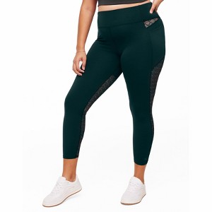 Adore Me Women's Lotus Novelty Mesh Legging Activewear - 1 of 3