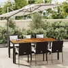 vidaXL Garden Dining Set Black, Cream White - 2 of 4