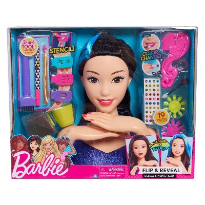 barbie makeover head