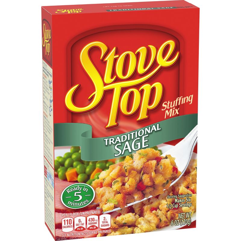 Stove Top Traditional Sage Stuffing Mix - 6oz, 3 of 11