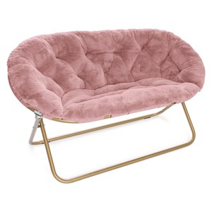 Milliard Double Cozy Faux Fur Saucer Chair X-Large - 1 of 4