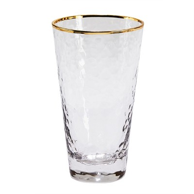 Split P Metallic Rim Highball Set - Gold