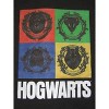 Harry Potter Hogwarts House Mascot Faces Boy's Black Long Sleeve Sweatshirt - 2 of 2
