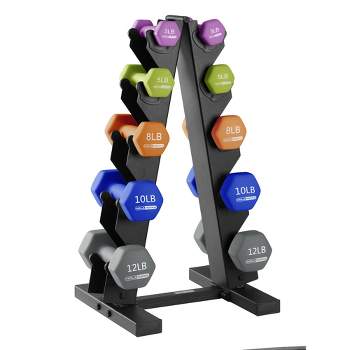 To replace the OYO Personal Gym you would need 5 Dumbbells or Kettlebells  of 5, 10, 15, 20, and 25 lbs each (75 lbs) to lug around. Our OYO Gym  provides, By OYO Fitness