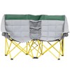 Outsunny Double Seat Camping Chair Folding Lawn Loveseat w/ Storage Pocket & Cup Holder, Bag for Outdoor, Beach, Picnic, Hiking, Travel - 4 of 4
