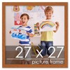 PosterPalooza | Square Slim Profile Brown Picture Frame - UV Acrylic, Foam Board Backing, Hanging Hardware - 2 of 4