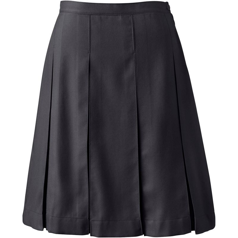 Lands' End Lands' End School Uniform Women's Solid Box Pleat Skirt Top of Knee, 1 of 3
