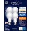 GE 4pk 40W Color Select A19 LED Light Bulbs: Warm White, 5W, Dimmable, 3000K, 450 Lumens, E26 Base, 13.7-Year Life - 4 of 4