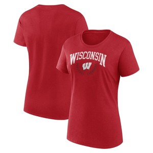 NCAA Wisconsin Badgers Women's Crew T-Shirt - 1 of 3