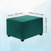 Unique Bargains Stretchy Soft Comfortable Rectangular Foot Stool Cover - 2 of 4
