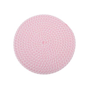 Unique Bargains Trivet Round Rope Woven Mat Cotton Non-woven Fabric 7.87"x7.87"x0.31" - 1 of 3