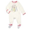 Disney Winnie the Pooh,Lion King,Pixar Monsters Inc.,Princess Baby Sleep N' Play Coverall Bib Blanket and Burp Cloth 4 Piece Outfit Set Newborn - 2 of 4
