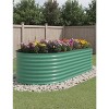1 Pc 0.06mm Galvanized Raised Garden Bed,Elevated Planter Box for Vegetables Flowers, No Stoop Gardening, Outdoor Green - 2 of 4