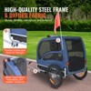 VEVOR Dog Bike Trailer, Supports up to 100 lbs, Pet Cart Bicycle Carrier, Easy Folding Frame with Quick Release Wheels, Blue/Black - 4 of 4